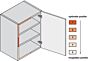 Blum Adapter - Zamak Vernickelt oder Kunststoff Patinagrau
