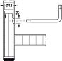 Metallstellfuß - Fünf Höhen - Einbohr - ø 12 mm