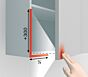 Blum Tip-On Einheit - Lange Version mit Dämpfer - Für Scharniere mit Feder! - Drei Farben