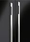 Möbelgriff - Vertikal - Schwarz Matt - Griffdicke: 7 mm - Sechs Längen: 300 bis 800 mm