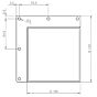 Tischbein Edelstahl 100 x 100 mm - Eckmontage - Vier Höhen! Auch für draußen.