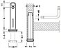 Metallstellfuß - Fünf Höhen - Einbohr - ø 12 mm