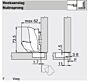 Blum Scharnier 125 ° - Dicke Tür - Eckanschlag - Soft Close