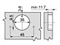 Blum - 155° - Mittelanschlag - Soft-Close - Schraubtop / Inserta - OZ