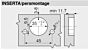 Blum Scharnier 155°. Mittelanschlag. Soft Close-Inserta