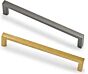 Möbelgriff - Zamak - Mattgold - Griffstärke: 8 mm - Drei Längen: 136 bis 328 mm