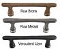 Möbelgriff - Rohbronze - Drei Längen: 154 bis 370 mm