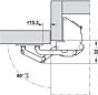 Doppelfeder-Klappscharnier für Klappen bis 2,1 kg mit Dämpfung - 90°