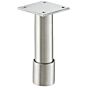 Möbelfuß - Edelstahl glänzend - Höhenverstellbar - 2 Höhen: 100, 150 mm