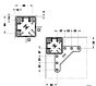 Tischbeine - Quadratisch - 80 x 80 mm - Höhe: 700-710 mm - Weiß und Schwarz Matt - 4 Stück