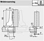 Blum - Dicke Tür - 95° - Mittelanschlag - Soft-Close - OZ - Schraub-Top und Inserta