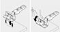 Blum Scharnier 155°. Mittelanschlag. Soft Close-Inserta