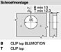 Blum - Dicke Tür - 95° - Mittelanschlag - Soft-Close - OZ - Schraub-Top und Inserta