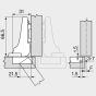 Blum - 110° - Mittelanschlag - Tip On-Schraub Top