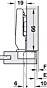 Blum - MINI - 94° - ø 26 mm - Eckanschlag - Feder