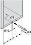 Blum Tip-On Einheit. Lange Version - Drei Farben