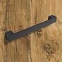 Möbelgriff - Schwarz matt - Griffstärke: 25 mm - Drei Längen: 163 bis 227 mm
