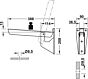 Konsole für Wand-Sitzbank - ohne Feder - Klappbar - 250 kg