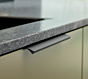 Griff - Aluminium - Schwarz Gebürstet - Vier Längen: 40 bis 350 mm