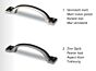 Möbelgriff - Zamak - Nickel Matt - Länge: 145 mm