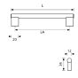Griff Edelstahl - ø 12 mm - 12 Längen: 206 bis 906 mm