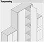 Blum Rahmen-Türscharnier 95 ° - Für Flächenbündige Rahmenkonstruktion - Soft Close-Schraube-Top