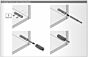 Hettich Design Adapterplatte - Vernickelt
