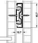 Kugelauszüge - Push to Open - 3832TR - Vollauszug - Tip On - 500 mm - 45 kg