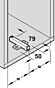 Blum Kreuzadapterplatte. Lange Version