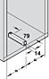 Blum Adapterplatte gerade. Lange Version. Drei Farben.