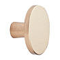 Möbelknopf - Aluminium - ø 42 - 24 mm - Gebürstetes Gold