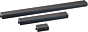 Möbelgriff - Aluminium - Schwarz Gebürstet - Drei Längen: 45, 190, 350 mm