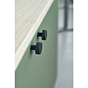 Möbelknopf - Stahl - ø 35 x 29 mm - Schwarz Matt