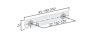 Möbelgriff - Gebürstetes Aluminium - Drei Längen: 45, 190, 350 mm