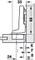 Blum - MINI - 94 ° - ø 26 mm - Innenanschlag - Feder