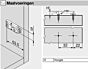 Blum Montageplatte - Linear - Mit Exzenterschraube - 3 mm
