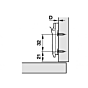 Salice Montageplatte - Linear - 2 mm