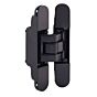 3D Unsichtbares Scharnier - 80/100 kg - Schwarz Matt - Länge: 16 cm