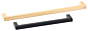 Möbelgriff - Zamak - Schwarz Matt - Griffstärke: 8,5 mm - Vier Längen: 136 bis 500 mm