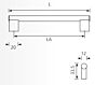 Griff Edelstahl - ø 12 mm - Zehn Längen: 118 bis 502 mm