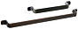 Möbelgriff - Zamak - Bronze - Griffstärke: 16 mm - Zwei Längen: 164 und 292 mm