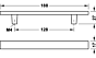 Möbelgriff - Zamak - Industriell - Griffstärke: 17 mm - Länge: 188 mm