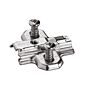 Hettich Intermat - Kreuzmontageplatte + Euroschrauben - Abstand: 0 mm