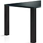 Tischbeine - Quadratisch - 80 x 80 mm - Höhe: 700-710 mm - Weiß und Schwarz Matt - 4 Stück