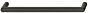 Möbelgriff - Zamak - Schwarz Matt - Griffstärke: 12 mm - Vier Längen: 108 bis 204 mm