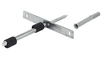 Regalträger mit Befestigungsplatte und Plug-Befestigung - Mit Verstellung - Regalstärke: min. 22 und 24 mm