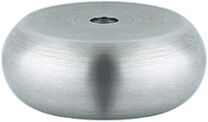 Möbelfußplatte - Ohne Höhenverstellung - Aluminium Matt - Durchmesser 60 mm - Höhe 20 mm