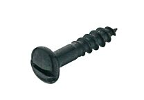 Holzschraube - Rundkopf - Messing Schwarz - ø 2,5 mm - Länge: 12 mm - 20 Stück