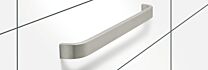 Möbelgriff - Aluminium - Edelstahlfarbe - Griffstärke 30 mm - Länge: 458 mm