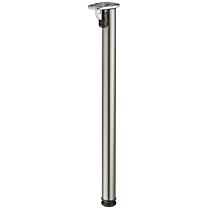 Tischbein Klappbar - Edelstahloptik - ø 50 mm - 1 Stück